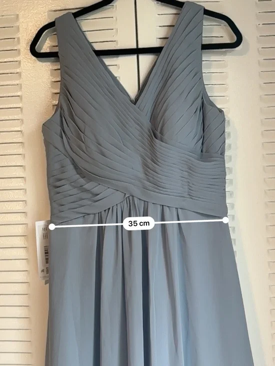Flora Azazie Twilight Chiffon A-Line Bridesmaid Dress Size 10 β¨ New with Tag - Picture 13 of 16